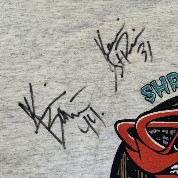 Vintage Shreveport Mudbugs Signed Single Stitch T-Shirt 1997– 98 WPHL – XL - Picture 3 of 8